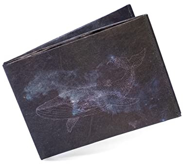 Paprcuts RFID Portemonnaie Galactic Whale | Geldbeutel Für 12 Karten, Scheine & Münzen | 100% Vegan | Wasserabweisend, Stabil & Reißfest | Unisex