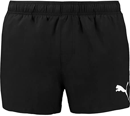 PUMA Herren Badehose Kurze Badeshorts Männer schnelltrocknend Größen XS - XXL, Farbe:Black, Bekleidungsgröße:L