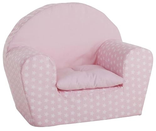 Creaciones Llopis Sillón Infantil Niña, Niño y Bebé Sillones Infantiles (Rosa Estrellas)