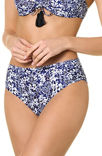 Goldenpoint dam Goldenpoint Bikini Damen Badeanzug Hochgeschnittener Slip Rüschen Riviera One-piece-baddräkt