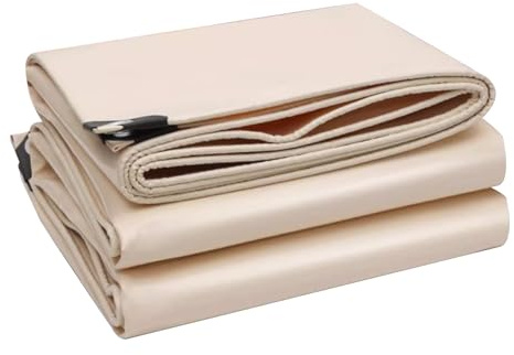 Tarps Heavy Duty Waterproof Tarpaulin, Beige Canvas Tarpaulin 1.5x2m 1.2x1.5m 2x3m 3x4m Tarp Sheet, Foldable Ground Sheet Tarp Sheet Cover for Truck Tent Factory Roof (Size : 1.5x3m)