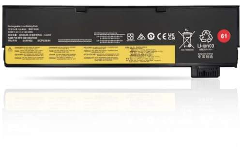 KXRSII 24Wh 01AV422 01AV423 01AV424 Laptop Akku Ersatz für Lenovo ThinkPad T570 T580 T470 T480 P51S P52S TP25 A475 A485 01AV452 01AV490 SB10K97579 SB10K97580 SB10K97581 SB10K97597 11.4V