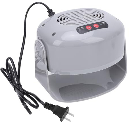 Drehbarer Nagel-Fächertrockner, 300 W, 600 W, 2 Einstellbare Gänge, Warm-Kühler-Wind-Gebläse mit Sensor, Intelligenter Automatischer Nageltrockner für den Salon zu Hause,