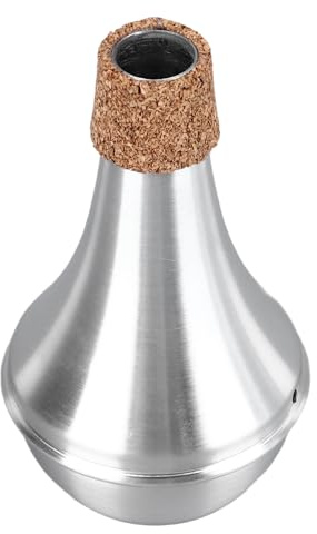 Silencieux de trompette en alliage d'aluminium, accessoire de pièce d'instrument de musique, Protection des bords en liège