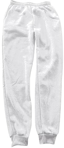 Dam sommar haremsbyxor med ficka, dambyxor flytande elastisk midja växthus, enfärgade joggingbyxor mångsidiga byxor plusstorlek, sportbyxor, tighta byxor, ankelbyxor, Vitt och blått, L
