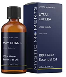 Mystic Moments | Litsea cubeba olio essenziale 100 ml - olio puro e naturale per diffusori, aromaterapia e massaggio miscele senza OGM vegano