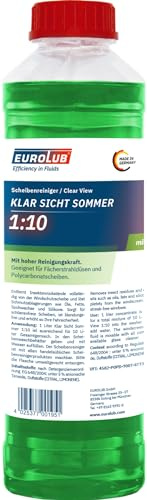 EUROLUB KLAR SICHT Sommer 1:10 Scheibenreiniger-Konzentrat, 1 Liter