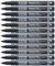 Pentel N50S marcatore permanente slim punta fine nero 12 pz