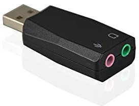 ADWITS Adaptador de Audio estéreo 3D USB Externo con Altavoz de 3,5 mm, Auriculares, micrófono, Tarjeta de Sonido USB, instalación sin Controlador para Win Mac OS Linux PS4