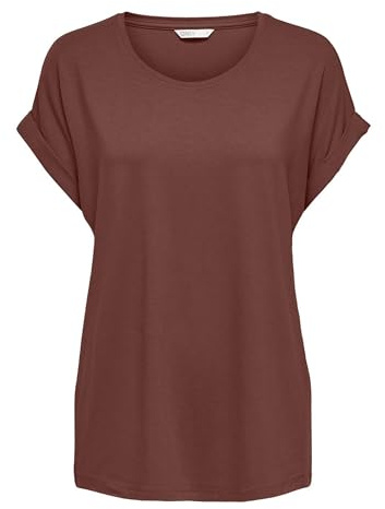 ONLY Damen Onlmoster S/S O-Neck Top Noos JRS T-Shirt, Henna, XS EU
