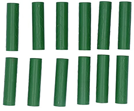 12 pezzi tubo di collegamento per picchetti da giardino, viti di supporto per piante rampicanti connettori accessori da giardinaggio per serra al chiuso all'aperto(16mm)