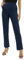 EXCHIC Femmes Bureaux Casual Jambes Droites élastique Travail Pantalons Taille Haute Pantalons avec Poches(S, Bleu Marine)