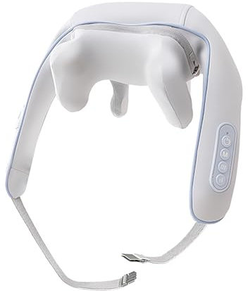 Nackenmassagegerät Shiatsu Schulter und Nacken Massagegerät mit Wärmefunktion,Kabelloses Elektrisches Massagegerät für Nacken Rücken Schulter (B)