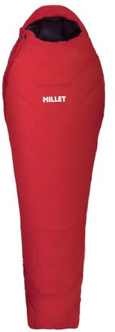 MILLET - Sac De Couchage Baikal 1500 Reg Chaud de -4 à 0 degrés Celsius - Unisexe - Rouge, Ouverture Droite