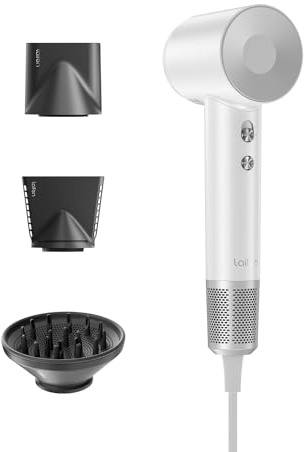 Laifen Asciugacapelli 200 Milioni di Ioni Negativi, Swift Serie da Viaggio con Motore Brushless da 110.000 Giri/Min, Asciugacapelli Ad Alta Velocità Silenzioso(Bianco)