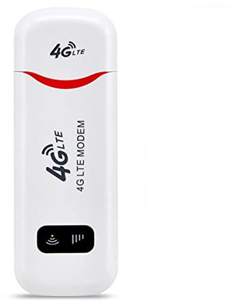 Cpolebev Enrutador WiFi USB 4G LTE de 150Mbps para Coche, WiFi MóVil PortáTil, Dongle USB 4G, MóDem WiFi, Adaptador de Red con Ranura para Tarjeta SIM