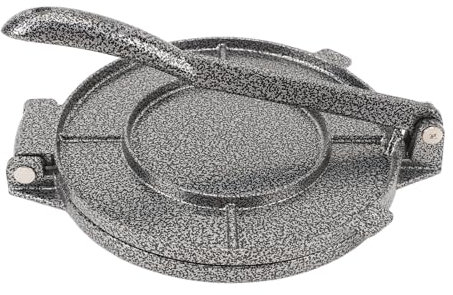 Garsent Presse Tortilla de 6,3 Pouces, Alliage en Aluminium Farine Pâte Tortilla Taco Press avec Poignée Confortable, Fabricant de Crêpes Indien pour la Cuisine, Usage à Domicile