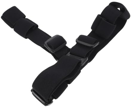 Healvian Cinghia Elastica Regolabile per Lampada Frontale da Campeggio e Escursionismo, Supporto Torcia a Mani Libere per Riparazioni, Fascia di Ricambio Nera per Fari Outdoor Resistente