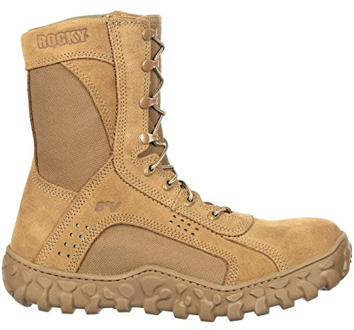 ROCKY S2V Steel Toe Tactical Military Boot, Coyote Brown, Size 4(M)