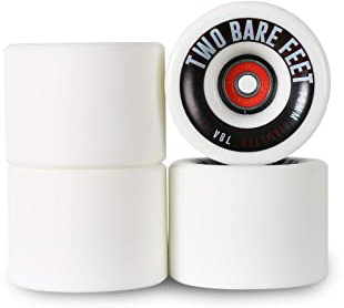 Two Bare Feet Sessions 70mm Super Grip Longboard Skate Wheel Set