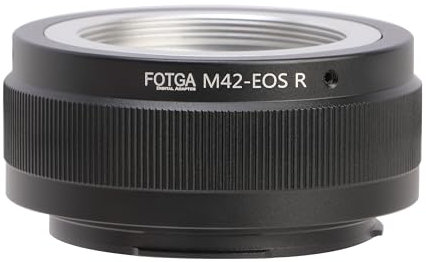 Fotga Anello adattatore M42-EOSR per obiettivo M42 a vite per fotocamera mirrorless Canon EOS R RP R5 R6 RF Mount