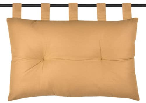 Stof Kopfteil – Größe 70 x 45 x 10 cm – 100% Baumwolle – Farbe Senf – Modell Oxford – Baumwollsatin – hervorragende Qualität – elegant und weich im Griff – perfekt für alle Schlafzimmer