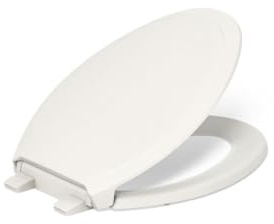 KOHLER 4734-RL-96 Rutledge READYLATCH Quiet Close Elongated Toilet SEAT, Biscuit