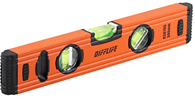 DIFFLIFE 12 Level & Tool Aluminum Reinforced Torpedo Level (12inch)