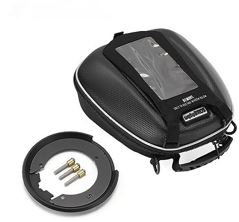 Motorrad Tankrucksack for XSR 125 155 XJ6 FZ6 FZ1 FZ8 MT09 MT10 MT03 YZF R1 R6 R25 R3 XJR FJR 1300 Rucksack Racing Gepäck (Color : A. Bag Tanklock Set)