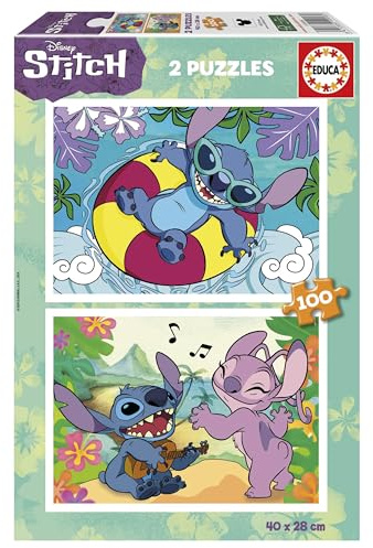 Educa - Disney | Ensemble de 2 Puzzles pour Enfants avec 100 pièces. Mesure: 40 x 28 cm. Recommandé de 6 Ans (19998)