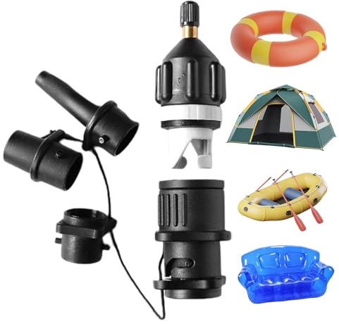 Air Valve Adapter Kit - Inflatable Boat Valve Hose Adapter | Multifunctional Inflatable Valve Adapter Accessories | Traditional Air Pump Adapter | Boat Pump Adapter Inflatable Boat Air Pump Adapter |