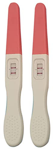 Broma de embarazo - Prueba de embarazo broma | Broma de prueba de embarazo positiva de 2 piezas | La prueba de embarazo con resultados falsos tempranos de 5.12 x 0.59 pulgadas se vuelve positiva para