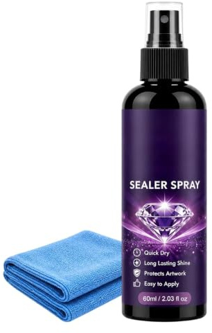 Sellador artístico de diamantes de imitación, con fórmula de secado rápido, 120 ml, pegamento en aerosol para pintura de diamantes de imitación, revestimiento protector de arte D-iamond, acabado