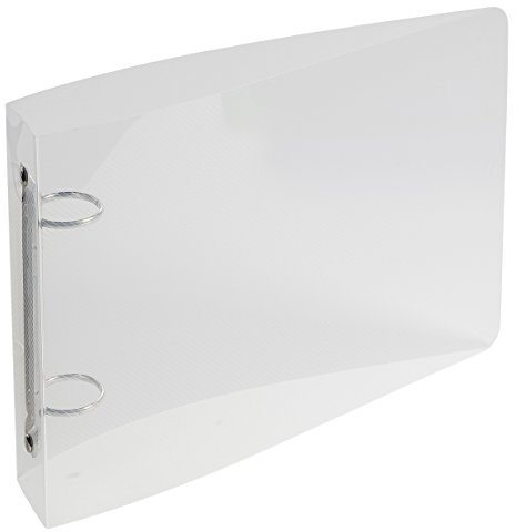 Exacompta Classeur PP Semi Rigide 2 Anneaux Cristal