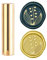 craspire Cire Sceau Tampon Fleur, Timbres de Cire à Cacheter Lily of The Valley Mini Laiton Timbre Pistolet Sceau de Cire 15mm pour Enveloppe Invitation Mariage Embellissement Bouteille Décoration