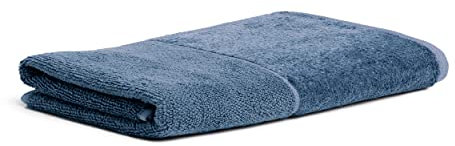 Möve Bamboo Luxe Duschtuch 80 x 150 cm aus 60% Baumwolle / 40% Viskose aus Bambus-Zellstoff, Steel Blue