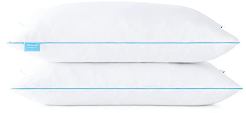Linenspa 40 x 60 cm almohada de espuma viscoelástica triturada - Pack de 2