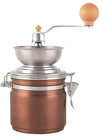 La Cafetière Macinacaffè in acciaio inox, finitura in rame, marrone