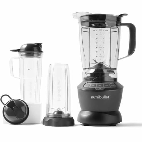 Nutribullet Full Size Combo Batidora de Vaso 1.8L 1200W Gris Oscuro