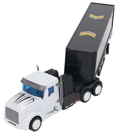Semi-Camion RC avec Remorque, Simulation Télécommandée 1/32, Jouet avec Son et Lumières pour Garçons et Enfants