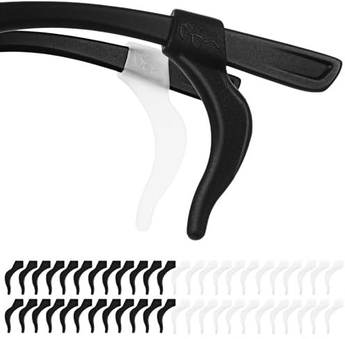 JIEYAO 24 Paar Universal Ohrbügel Haken, Antirutsch Ohrbügel Halter Weich Silikon Brillen Ohrenkissen Brillenbügel Überzug Ohr Ohrhaken Brillenhalter Zubehör für Brillen Sonnenbrillen Lesebrille