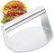 Roctree Smash Burgerpresse aus Edelstahl,5,5 Zoll Round Burger Smasher,für Flat Top Grill, Hamburgerpresse und Squeeze Grease, Leicht zu Reinigen (Rund)