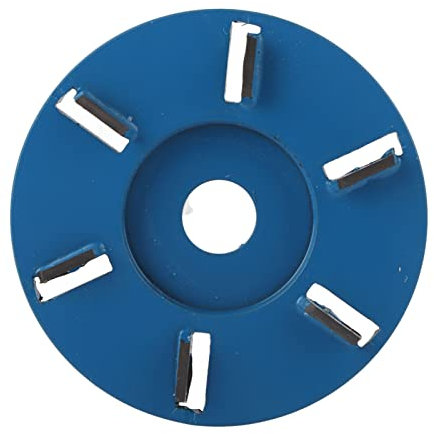 Disque de Sculpture Turbo en Bois, Meuleuse D'angle à 6 Dents, Spatule de Meulage, Outil de Travail du Bois en Acier (lame plate)