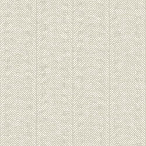 World of Wallpaper AF0042 Papier peint classique à chevrons Style scandinave Beige naturel doux Idéal pour les salons, les chambres, les couloirs