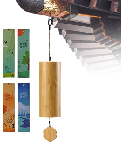 Yuemeuy Timbre para Puerta | Campanilla De Apertura De Puerta 8 Tonos - Decoración Musical Hecha a Mano para Hogar Jardín Patio Dormitorio Entrada De Negocios