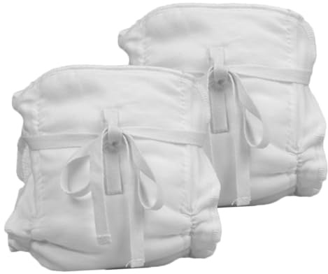 HONMEET 2pcs Washable Diapers Cotton Training Pants Breathable Soft Cloth Diaper for Comfortable Skin-Friendly Reusable Nappy
