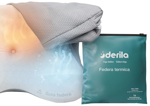 Derila Ergo Fodera Termica per Cuscino con PCM – Copricuscino con Regolazione della Temperatura Rinfrescante e Riscaldante