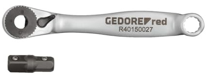 GEDORE red Bit-Knarre 1/4' umschaltbar, mit Antriebsadapter