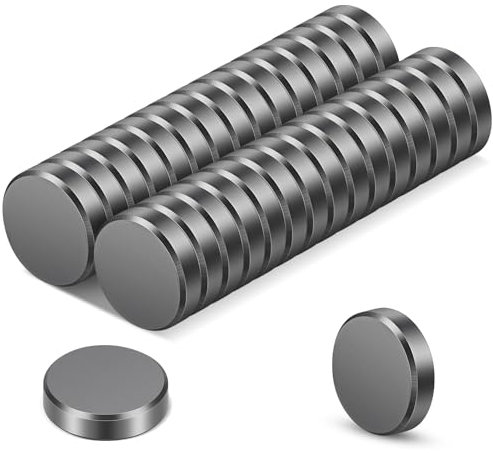 Wukong 30 Pack Whiteboard Magnets Strong, 18×5mm Fridge Magnet Ferrite Magnets for Office, Notice Board and School