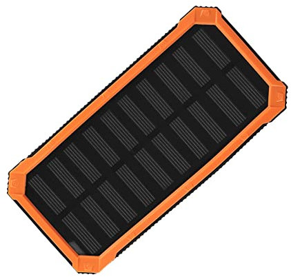 Banco de EnergíA Solar Portátil, Puertos USB Duale, Carga Rápida para Tabletas Telefónicas, EnergíA de Respaldo, BateríA Externa 5 V 2,1 A